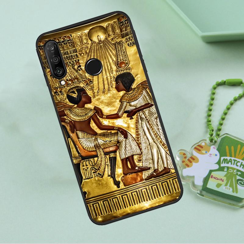 Egypt Pharaoh Mural For Huawei Nova 12s 12i 11i 7i 8i 9 10 SE Y91 Y90 Y60 Y70 Y72 Y61 P60 Pro P30 P40 Lite Case