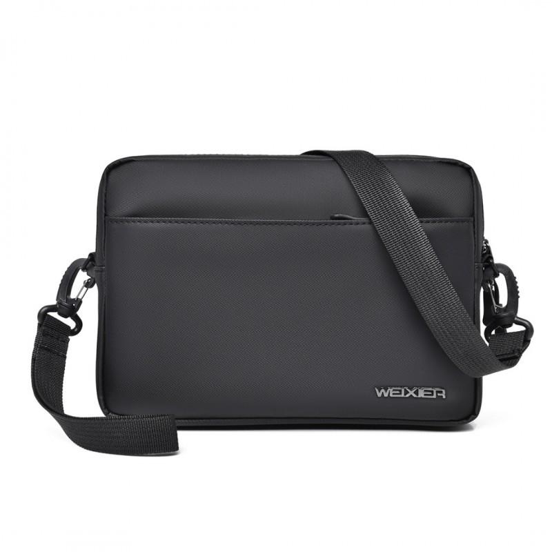 Men s Bag Crossbody High-end Outdoor Multifunctional Waterproof Wear-resistant Single Shoulder 22x5x15 серый