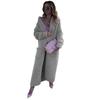 Damen Langarm Strickjacke Pullover Lässige Mode Umlegekragen Weibliche Pendlermäntel Herbst Frühling