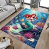 1pc Underwater Mermaid Adventure Carpet for Playroom Bedroom Living Room Sofa Home Decor,kids Game Area Rug Non-slip Floor Mat Y728149