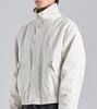 Button Seoul Crop Heavy Boa Two-Way Work Jacket (Ivory)