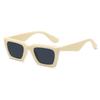 Sun-Protective Driving Glasses Punk Black Shades Glasses Square Frame Sunglasses  for Women Men