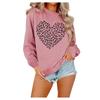 Women's Fashion Casual Valentine's Day Love Printed Large Size Women's Sports Long Sleeve Hoodie
