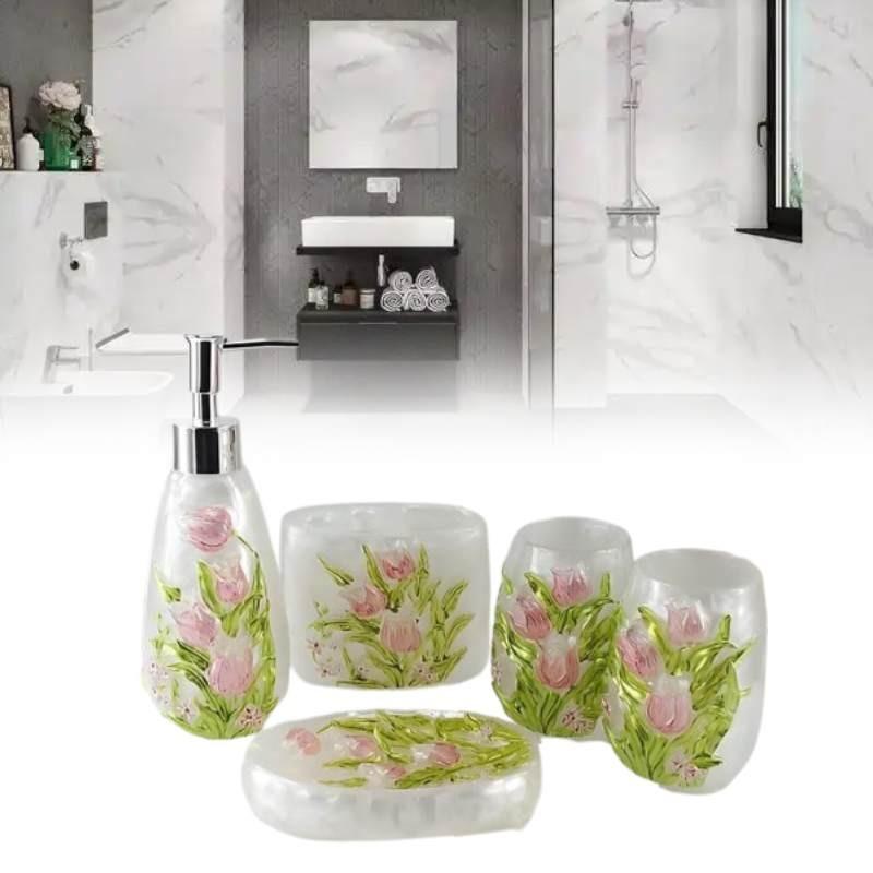 Flower Bathroom Patterned Lotion Storage Bottle Hand Sanitizer Bottles Gift