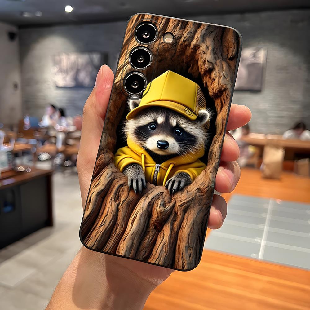 

Raccoon Cute Phone Case For Samsung S26 S24 Ultra S25 S23 Fe S22 S20 S21 Plus A16 A54 A34 A53 Back Cover Samsung s22