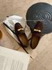 Mori retro brown British style small leather shoes women's shoes 2025 spring and autumn French with skirt loafers single shoes