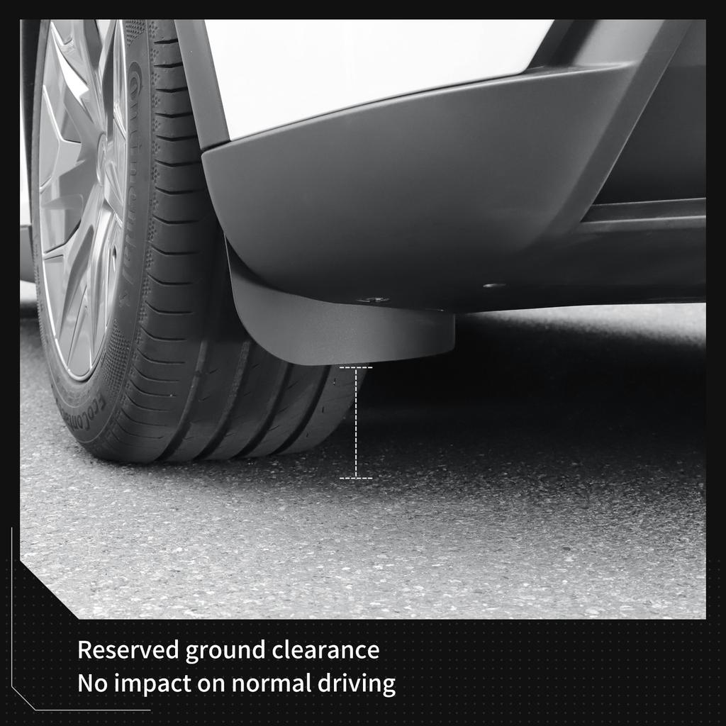 for Tesla Model YL 2025 2026 Rear Wheel Mud Flaps Car Modification Accessories Splash Guard Mud Fenders Kit 4Pcs
