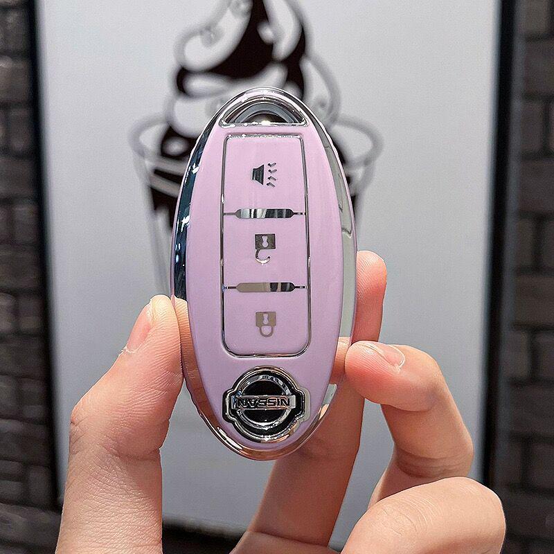 TPU Key Cover for Nissan Models: Sylphy, X-Trail, Teana, Qashqai, Tiida, Terra - Hot-Selling Car Shell.