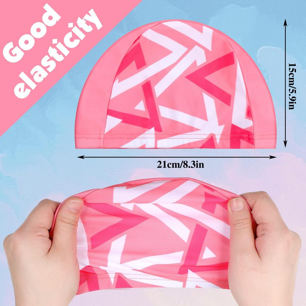 Swim Cap Cute Cartoon Children's Swimming Cap Waterproof Cap Unicorn Swimming Hat for Toddlers Kids Boys Girls