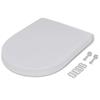 VidaXL Sièges de toilette avec couvercles 2 pcs Plastique Blanc