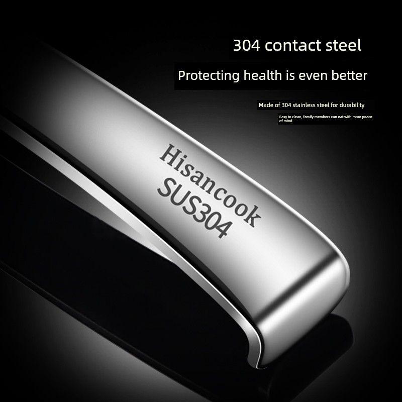 304 Stainless Steel Spoon for Home Use, Large Soup Spoon with Long Handle, Wall-Mounted Spoon, Deepened and Thickened Porridge Spoon, Soup Spoon