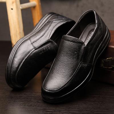 Pantofi din piele naturala barbati Business Brogues din piele de vaca Incaltaminte barbati Slip-on Negru Maro