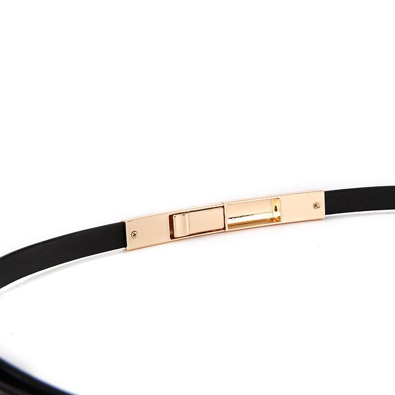 Women's Stylish Thin Leather Belt for Skirts, Dresses, and Coats