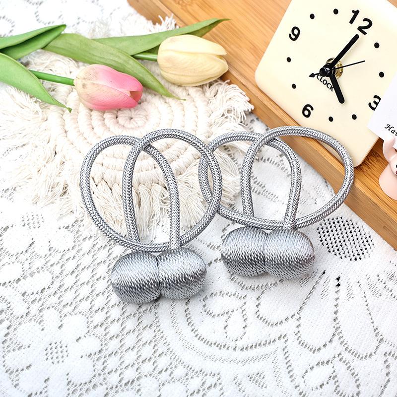2pcs/pair Magnetic Curtain Tiebacks Earphone Design Curtain Holdbacks Living Room Bathroom Shower Curtain Accessories