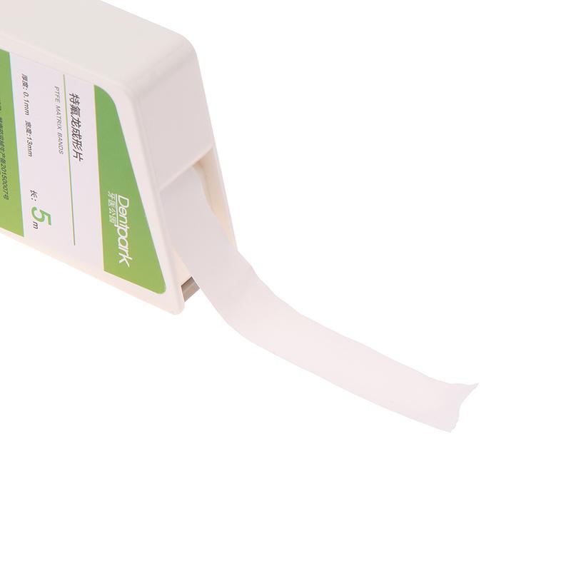 5M Dental Teflon Matrix Bands White Ptfe Raw Material Belt Contoured Matrices Thickness 0.1Mm Dentistry Materials