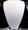 Royal Jewelry Platinum 850 18k Gold Mirror Ring 14kgf Chain Long Necklace 85cm [ROYAL JEWELRY] (PT850)