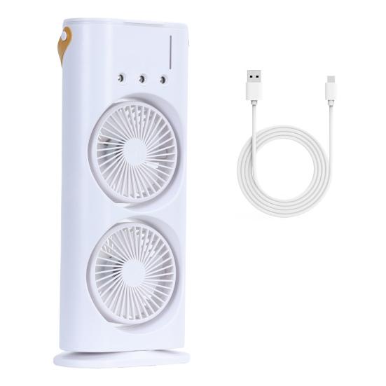 

Настольный вентилятор Портативный кондиционер со светодиодной подсветкой Сильный воздушный поток Низкий уровень шума Регулируемый вентилятор-воздухоохладитель с функцией увлажнителя Micro USB