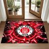 FC St. Pauli Football Design Crystal Velvet Rug Soft Decorative Mat for Bedroom Entrance