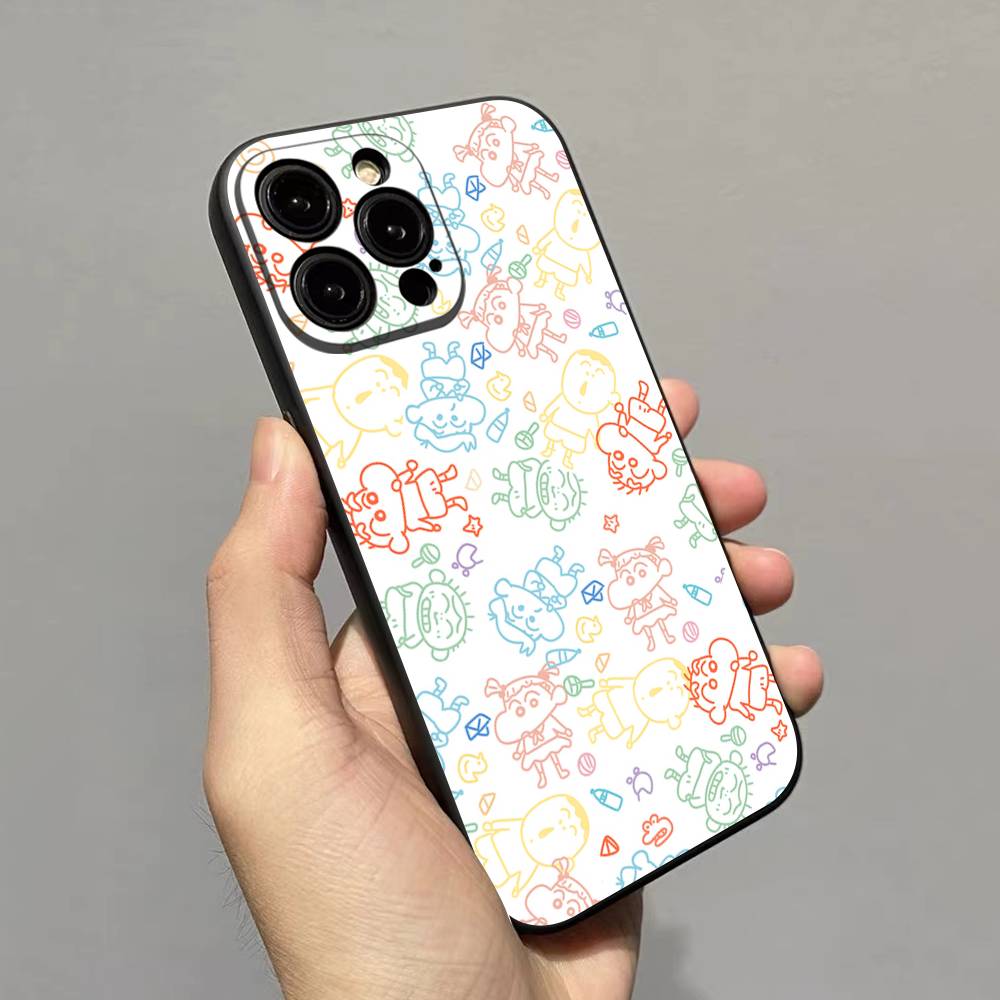 Anime Crayon Shin-Chan Phone Case For Iphone 17 Air 16 15 14 13 12 11 Pro Max 16 15 14 Plus TPU Soft Case