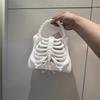 Borsa da Mano Scheletro Stampa 3D alla Moda Borsa da Costume Gotica Nuova Forma a Gabbia Toracica Borsa a Mano Cosplay