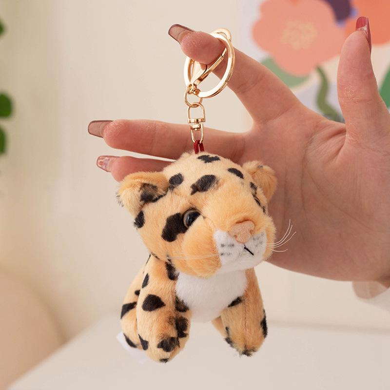Tiger & Raccoon Plush Snap Band Bracelet - Cute Kids' Zoo Animal Wrist Accessory with Small Pendant