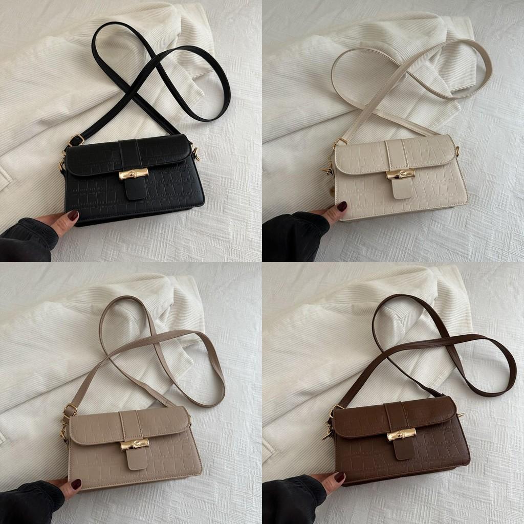 Simple Pu Square Shoulder Bag With Phone Pocket For Casual Wear