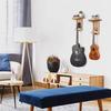 Guitar Wall Mount Hanger Shelf Pick Holder Wood Hook Electric Guitar Display Rack Personalized Guitar Decor