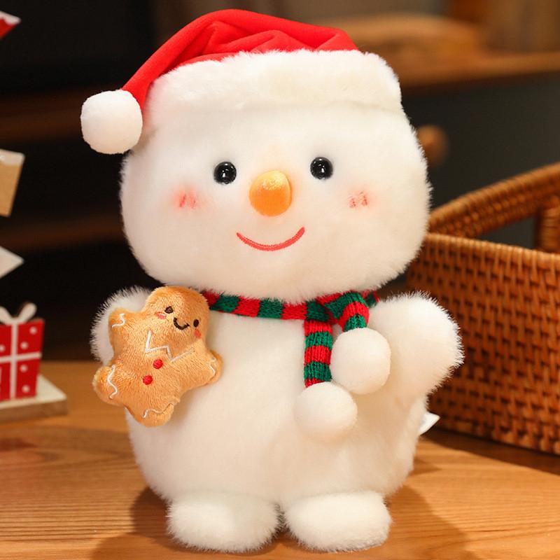 Claus Christmas Santa Snowman Penguin Sled Plush Doll Pendant Toy Children