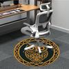 1pc Owl Office Round Area Rug,  Mat Suitable For Office, Under Office Chairs Bedroom Living Room Home Decor, Room Deco