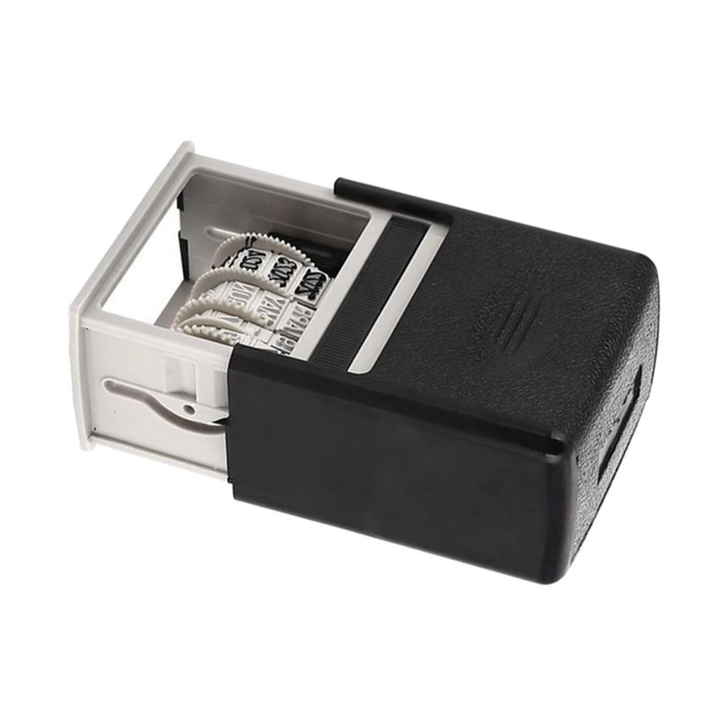 Tragbarer selbstfärbender Datumsstempel mit einstellbarem Datum Büro Geschäft Datumsstempel Gummi Stempel für Versand Fälligkeitsdatum DIY Album