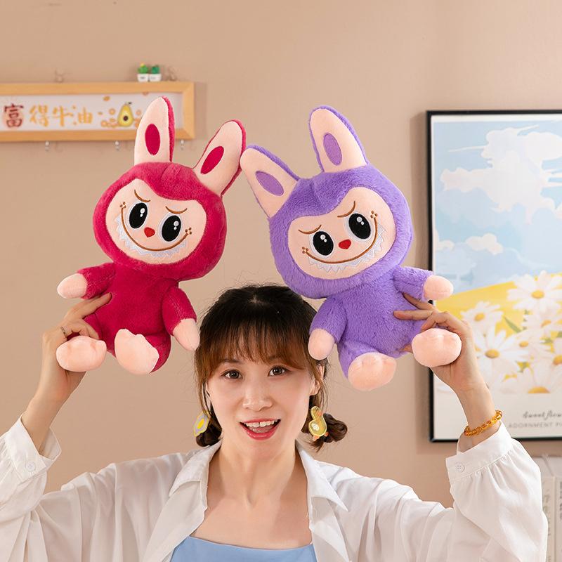 25Cm The Monster Labubu Plush Toy Labubu Doll Set Labubu Monster Stuffed Animal Soft Toy Mascot Gift Pillow Soft Plush Toys