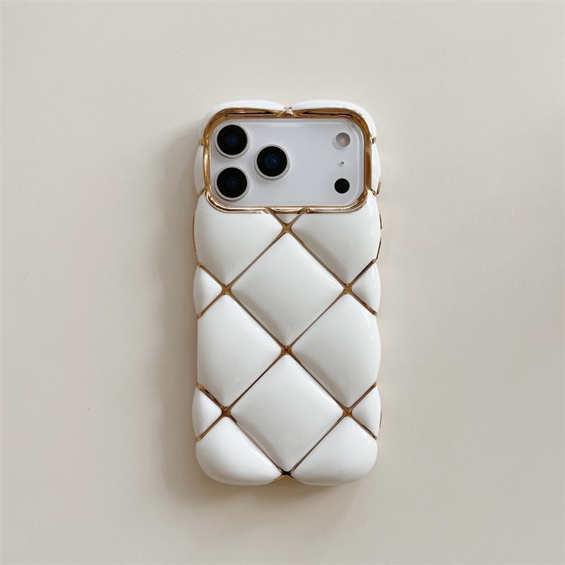 Electroplated 3D Diamond iPhone 11/12/13/14/15/16/17 ProMax Drop-Proof Case