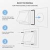 Durable 4" 5" 6" Air Vent Stainless Steel Black/Silver Extract Valve Square Ventilation Outlet Ventilation System
