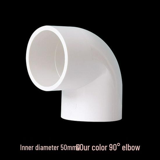 PVC 90-Degree Right Angle Elbow Water Pipe Fittings (20-75mm)