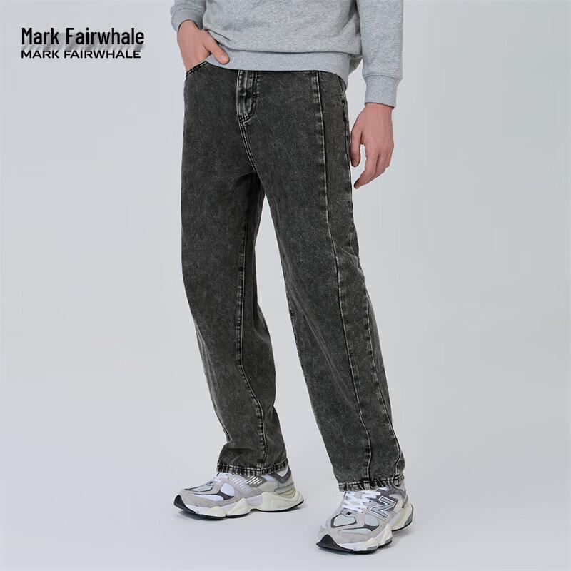

Мужские джинсы Mark Fairwhale на осень/зиму, вышитые, свободного кроя, выстиранные L