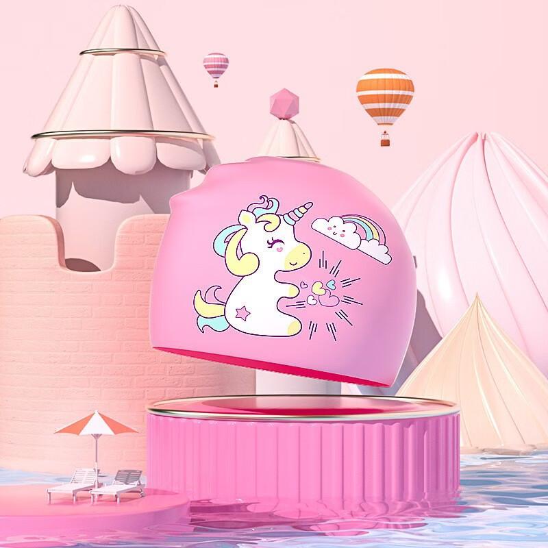 Kids  Cartoon Silicone Swim Cap