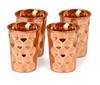 TreegoArt Pure Traditional 300 Ml Copper Tammba Handmade Diamond Design Drinkware Glass Fo Kitchen Item