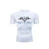 Men Tight Fitting T-shirt for Fitness Running Sportser Fitness Stretch Sweat Absorbing Fast Drying Summer Jogging Sweat Absorbing Tight Fit Top