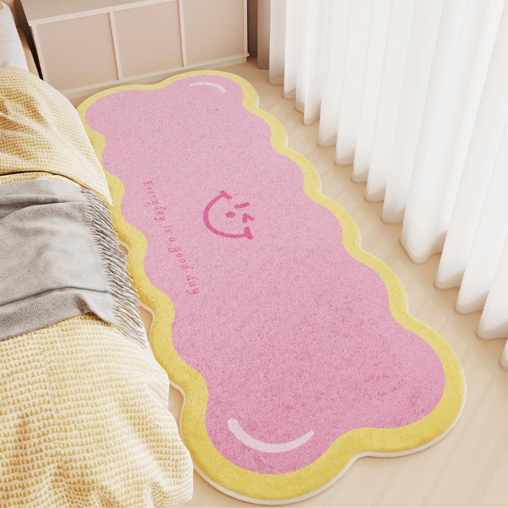 Cream-Style Faux Cashmere Dopamine Carpet Is Soft And Comfortable For Home Decoration In The Entrance Hall And Bathroom