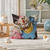 Mobile Suit Gundam Strike Gundam Anime Plush Pillow Cover Soft Short Plush Cushion Cover For Sofa Bedroom Home Decor Gift