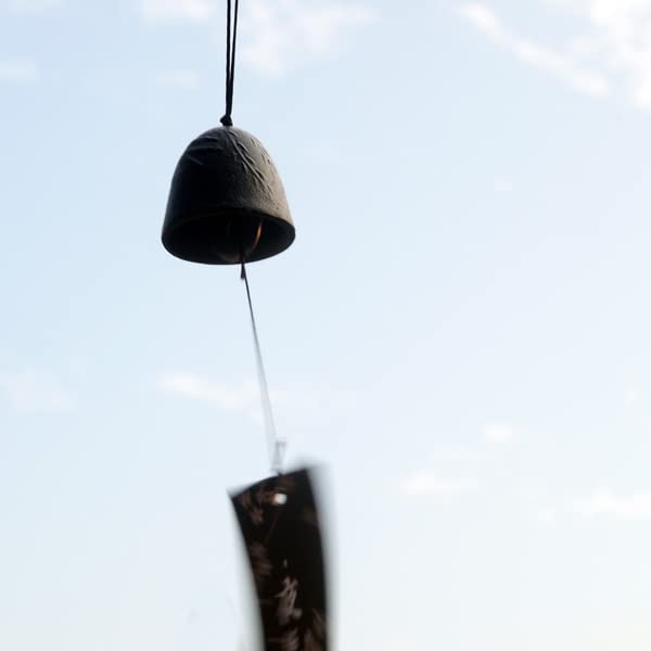 Wind a summer made of Nambu 5cm Chime, tradition, ironware, (willow & swallow, black)