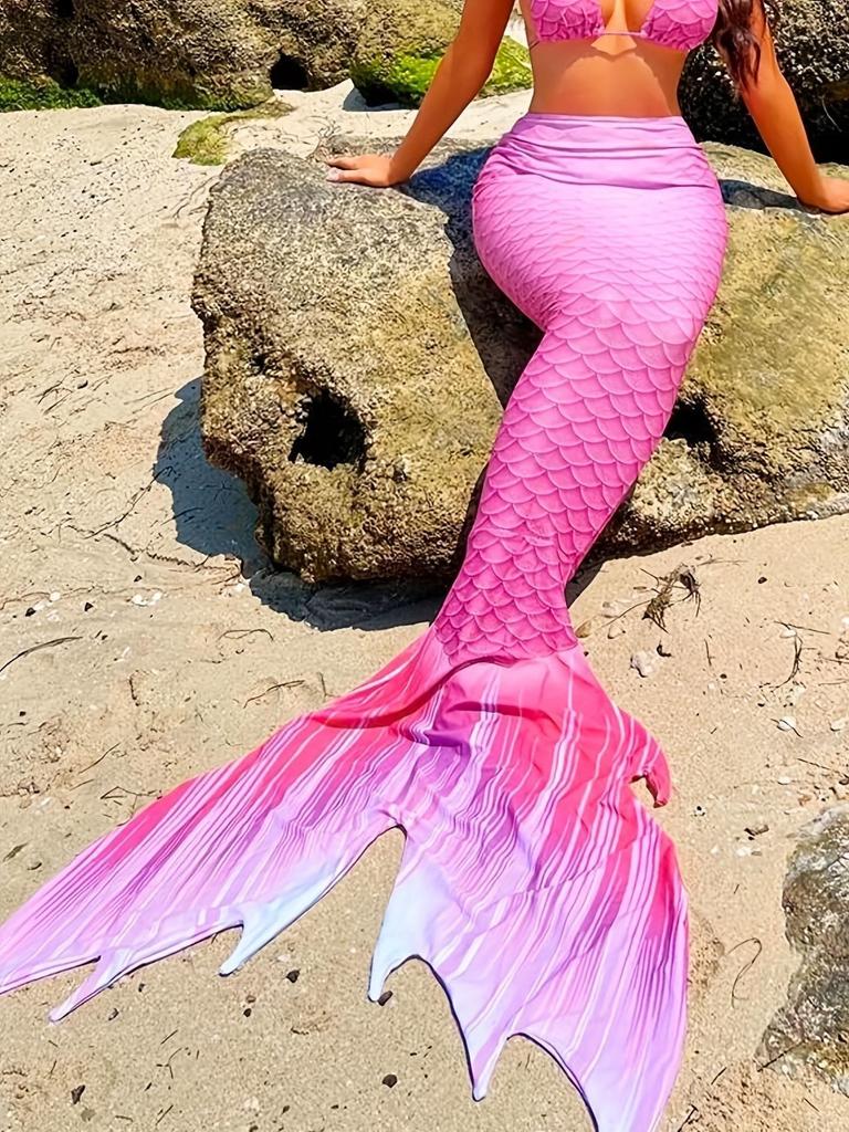 2025 Mermaid Tail Swimsuit Set: European & American Style, Adult Sexy Bikini for Parties