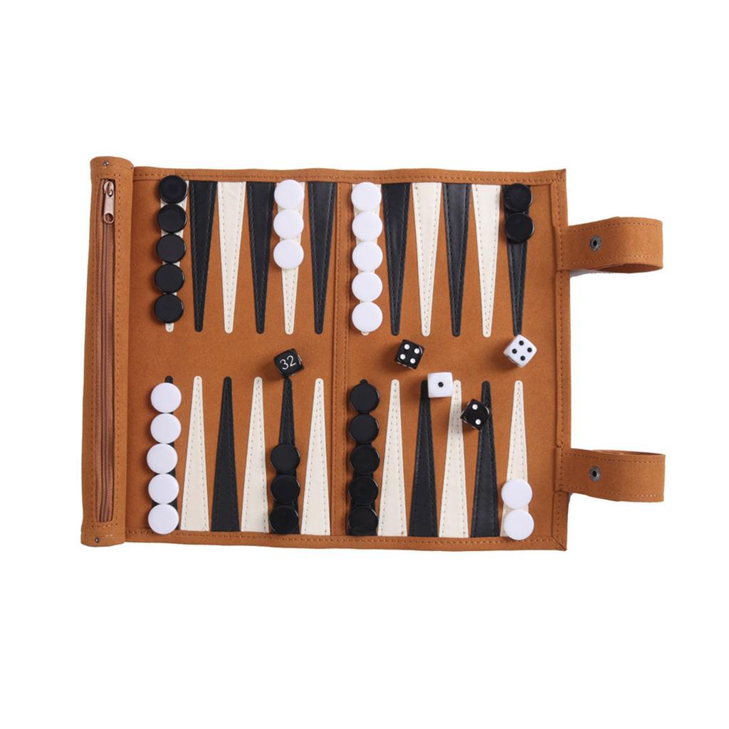 Portable Travel Board Game Backgammon Board Game Portable Backgammon Set Folding Portable Chess Board Enduring