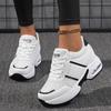 TUINANLE Leather Height Increasing Insole Comfortable Platform Sneakers Casual Women's Shoes Chunky Sneakers