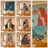 Curtain Window Velcro Self Adhesive Blackout Drapes Home Bedroom Ins Decorative