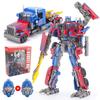 2-in-1 Transformer Car Toy - Alloy + ABS, Transformable Robot & Vehicle, Realistic Head, 17.5cm, Gift for Teens 14+