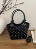 2026 Summer Women's Polka Dot Handbag: Exquisite Small Outing Shoulder Crossbody Bucket Bag