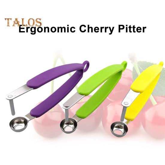 Cherry Corer Cherry Pitter Tool Rustfritt stål Olive Pitter Heavy-Duty Frukt Pit Remover Multi-Purpose kjøkkentilbehør