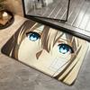 Anime-Violet EvergardenS Floor Mat Bedroom Carpet, Bathroom Foot Mat, Doormat, Non-Slip Absorbent Multi-Use