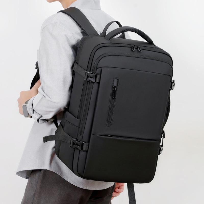 Large Capacity Business Travel Backpack - Multi-Compartment, Water-Resistant Laptop Bag